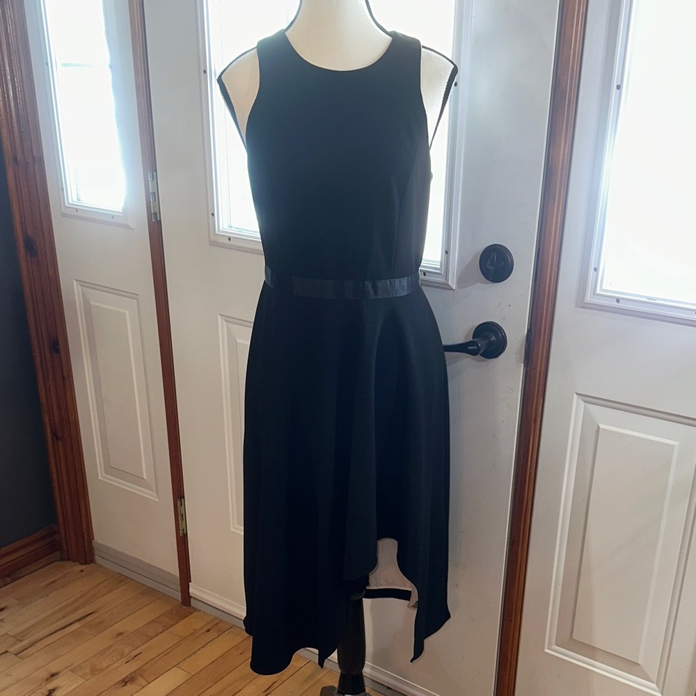 Calvin Klein Black Asymmetrical Dress